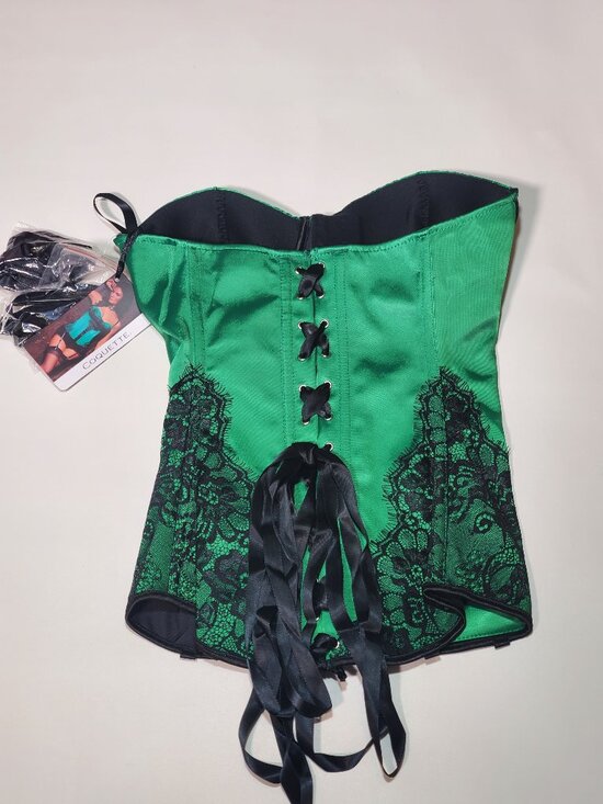 Green Black Bustier Corset โ NWT ๐๐ค - Picture 2 of 10